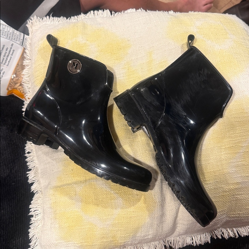 Missoni Glossy Black Women's Rain Boots size 9 9/5 - Picture 5 of 10